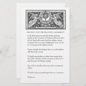 Katholieke Buurdste Kerk Attire voor gasten Briefpapier (Voorkant / Achterkant)