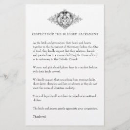 Katholieke Buurdste Kerk Attire voor gasten Briefpapier