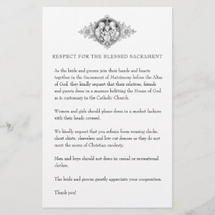 Katholieke Buurdste Kerk Attire voor gasten Briefpapier