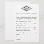 Katholieke Buurdste Kerk Attire voor gasten Briefpapier (Voorkant / Achterkant)