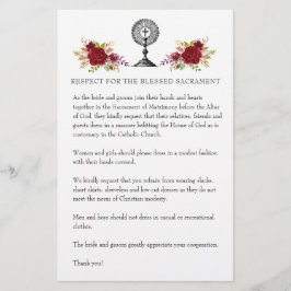 Katholieke Buurdste Kerk Attire voor gasten Briefpapier