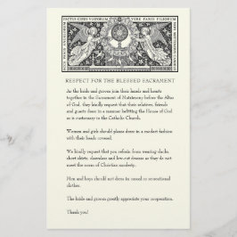 Katholieke Buurdste Kerk Attire voor gasten Briefpapier