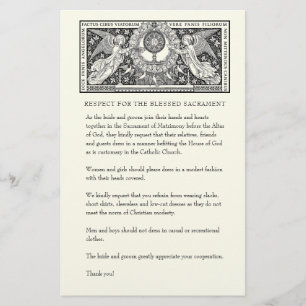 Katholieke Buurdste Kerk Attire voor gasten Briefpapier