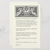 Katholieke Buurdste Kerk Attire voor gasten Briefpapier (Voorkant / Achterkant)