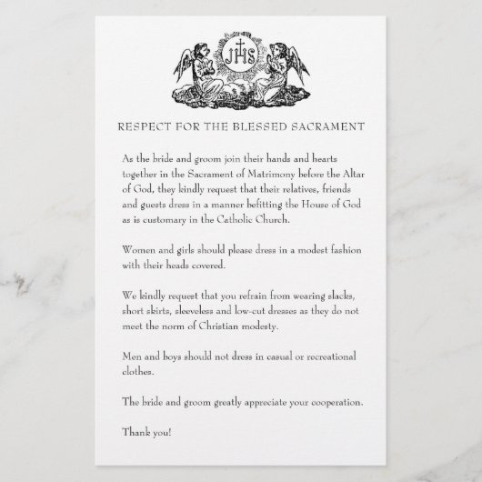 Katholieke Buurdste Kerk Attire voor gasten S Briefpapier (Voorkant)