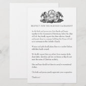 Katholieke Buurdste Kerk Attire voor gasten S Briefpapier (Voorkant / Achterkant)