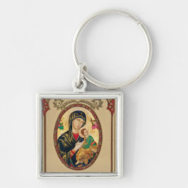 Katholieke Byzantijnse Maagd Mary Perpetual Help P Sleutelhanger