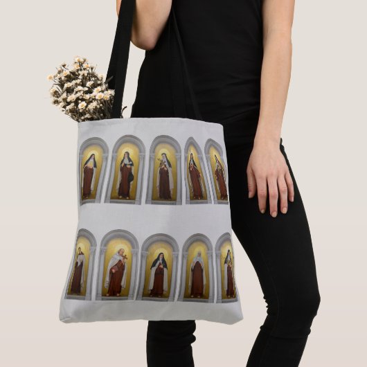 Katholieke Carmelite Saints Nuns Priests Tote Bag (Dichtbij)