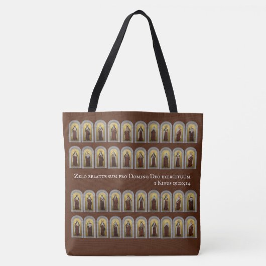 Katholieke Carmelite Saints Nuns Priests Tote Bag (Voorkant)