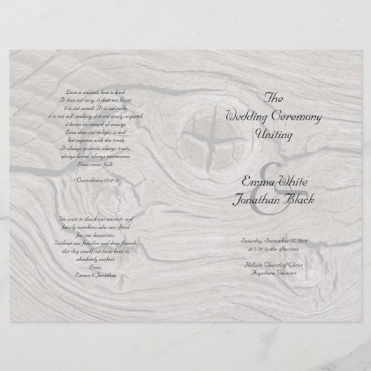 Katholieke ceremonie Wood vouwweduwschap (Voorkant)