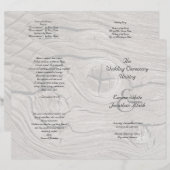 Katholieke ceremonie Wood vouwweduwschap (Voorkant / Achterkant)