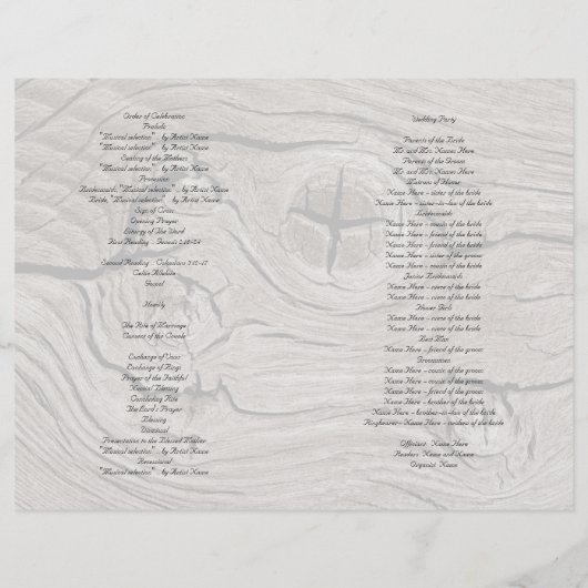 Katholieke ceremonie Wood vouwweduwschap (Achterkant)