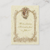 katholieke Christelijke bruiloft voor de Heilige K Visitekaartje (Voorkant)