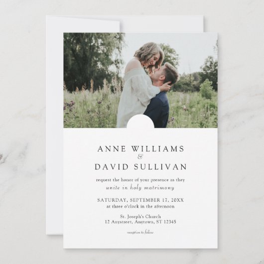 Katholieke Christelijke Eenvoudige Kruis met Fotob Kaart (Achterkant)