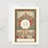 Katholieke Communie Eucharistie Priestermis Kaart (Voorkant)