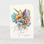 Katholieke condoleances Begraft Hartelijk dank Bedankkaart (Voorkant)