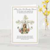 Katholieke Consecratie Vernieuwing Maria Religieus Kaart (Gele Bloem)