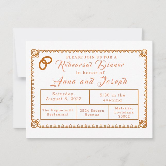 Katholieke crucifix & huwelijksringen oefendiner (Voorkant)