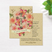 Katholieke Crucifix Jesus Funeral Prayer Heilige K Visitekaartje (Bureau)