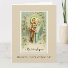 Katholieke Dank je voor huwelijksgeschenk Kaart