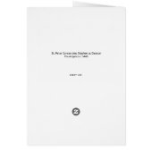 Katholieke diaken wijdingswenskaart (Achterkant)