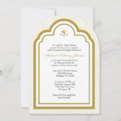 Katholieke doop Bloemen Maria en Jezus uitnodiging (Voorkant)