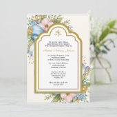 Katholieke doop Bloemmoeder Maria Christening Kaart (Staand voorkant)