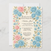 Katholieke doop Bloemrijke Jezus gezegende moeder Kaart (Voorkant)