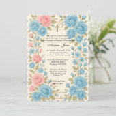 Katholieke doop Bloemrijke Jezus gezegende moeder Kaart (Staand voorkant)