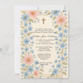 Katholieke doop Bloemrijke Jezus gezegende moeder Kaart (Voorkant)