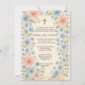 Katholieke doop Bloemrijke Jezus gezegende moeder Kaart (Voorkant)