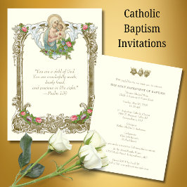 Katholieke Doop Christening Maria Jezus Kaart