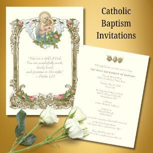 Katholieke Doop Christening Maria Jezus Kaart