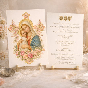 Katholieke Doop Christening Maria Jezus Kaart