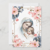 Katholieke doop doop Jezus gezegende moeder Kaart (Achterkant)