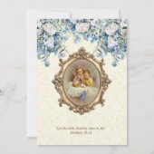 Katholieke doop doopengelen Bloemen Kaart (Achterkant)