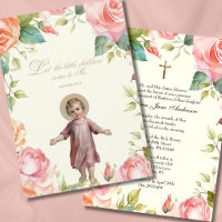 Katholieke doop doopsel kind Jezus Floral