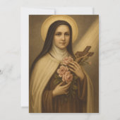 Katholieke doop doopsel St. Therese Kaart (Achterkant)