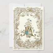 Katholieke doop doopt Jezus met Lam Kaart (Achterkant)