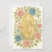 Katholieke doop doopt Maria en Jezus Kaart (Achterkant)