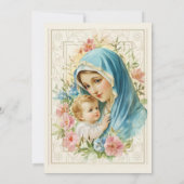 Katholieke doop doopt Maria Jezus Kaart (Achterkant)