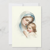 Katholieke doop doopt Maria Jezus Kaart (Achterkant)