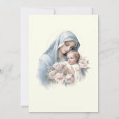 Katholieke doop doopt Maria Jezus Kaart (Achterkant)