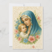 Katholieke doop doopt Maria Jezus Kaart (Achterkant)