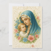 Katholieke doop doopt Maria Jezus Kaart (Achterkant)