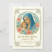 Katholieke doop doopt Maria Jezus Kaart (Achterkant)