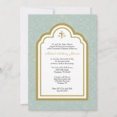 Katholieke doop Floral Mary and Jesus Kaart (Voorkant)