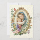 Katholieke doop Gezegende Moeder Jezus Kaart (Achterkant)