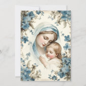 Katholieke doop Gezegende Moeder Jezus Kaart (Achterkant)