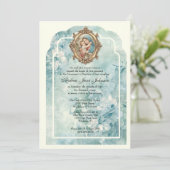 Katholieke doop Gezegende Moeder Jezus Kaart (Staand voorkant)